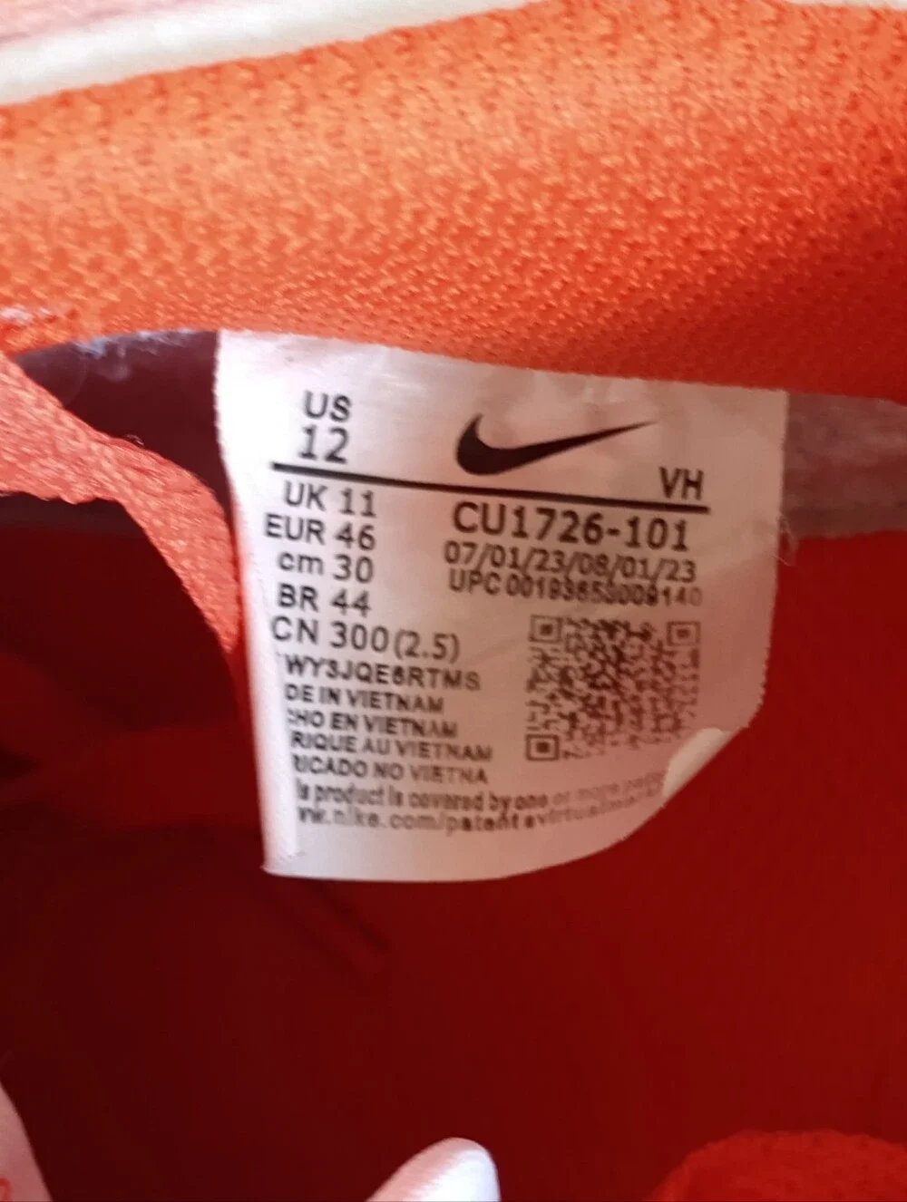Size 12 - Men’s Nike Dunk Low Syracuse Orange White CU1726-101 Sneaker